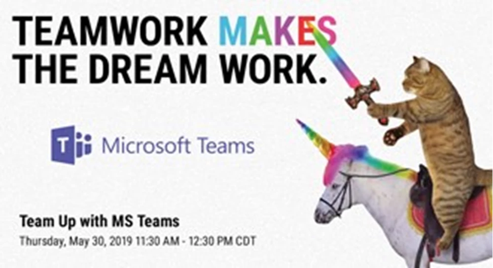 Thumbnail image for Team Up with MS Teams webinar